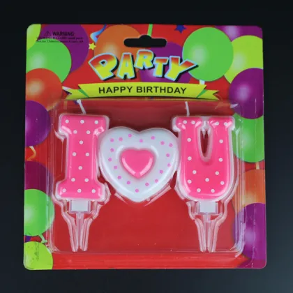Customized I Love You Words Candles