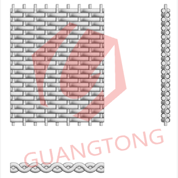 Reverse dutch wire mesh