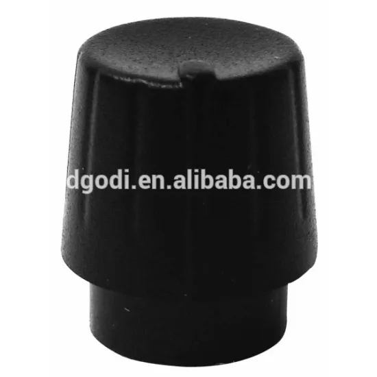 China custom made outer threaded black plastic volume knob supplier