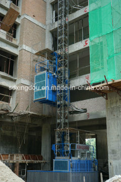 Xingdou Sc200/200 High Speed Double Cage Construction Building Hoist