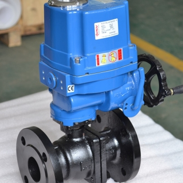hot sale 2 way WCB flange connection explosion-proof motorized ball valve