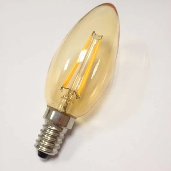 tea colour glass candle lamp C35 led filament bulb