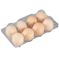 Bandeja de plástico transparente para huevos con 12 agujeros