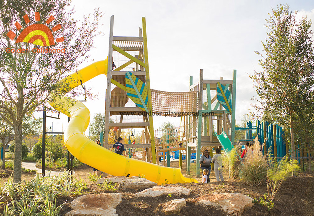 kids' outside Playground Slide Tower