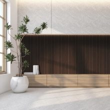 Slat Wood Wall Acoustic Panel For Interior