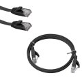 CAT6 Flat Patch Cord Cable Color Black