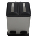 16L Rectangular Shape Dual Kitchen Recycle Bin