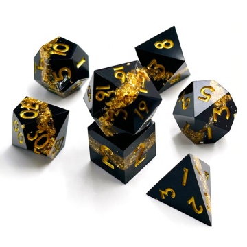 Rainbow Polyhedral D&D Dice Set for Board Game Players