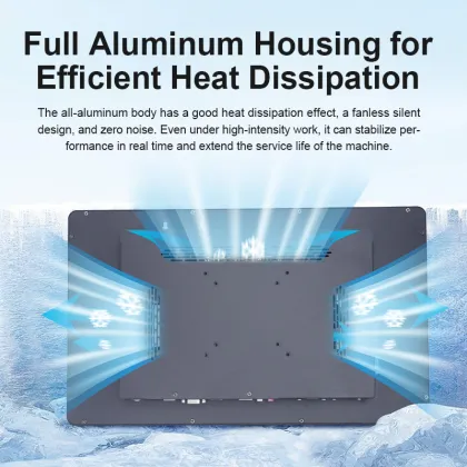 Low cost industrial touch screen monitor computer