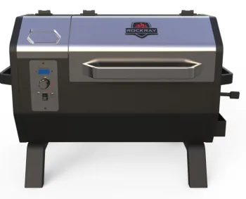 OEM 15-Inch Tabletop Electric Wood Pellet Smoker BBQ Grill with Folding Legs for Outdoor Cooking
