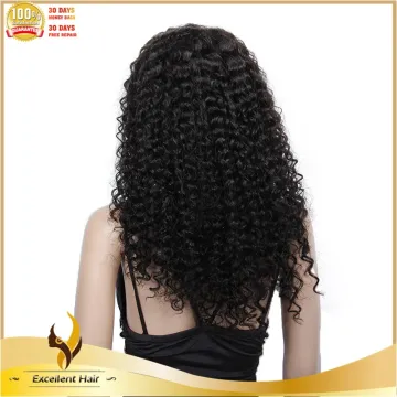 Hot sale 8a grade brazilian big curly weave hair human hair wig lace front