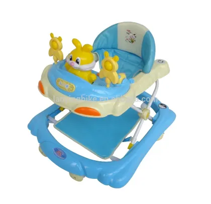 Blue Baby Walker/8 wheels plastic baby walker/baby walker with music