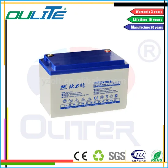 Oliter lightweight 80ah 12v lead acid deep cycle solar battery