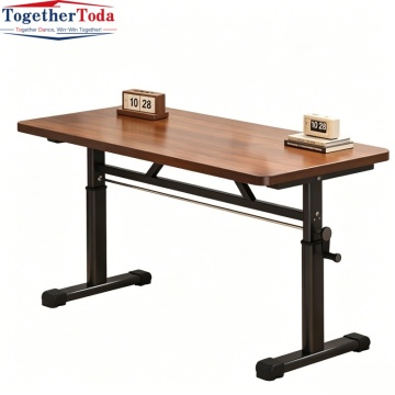 Hot Selling High Quality Movable Adjustable Wooden Office Table for Home Bedroom Hotel Apartment