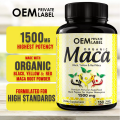 OEM/ODM Vegan Man Libido Enhancement Black Maca Capsules