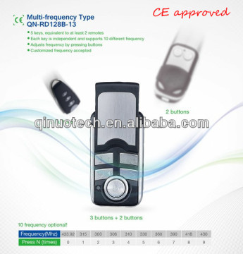universal rf adjustable frequency remote control, 10 frequency optional, multi-freequency remote duplicator