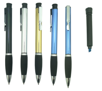 Metal Bal Pen with Highlighter(Gp2538