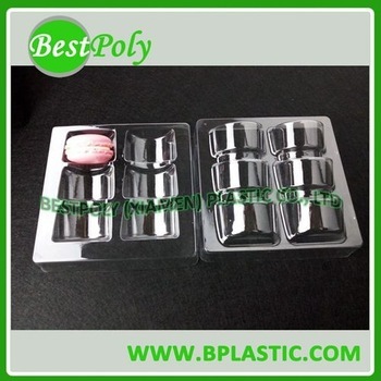 Clamshell blister tray packaging for 4 12 18 24 25 30 35 40 50 macarons