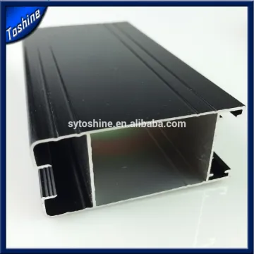 silver anodized extruded aluminum architectural profile