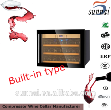 18 bottles single zone glass door wine refrigerator cabinet