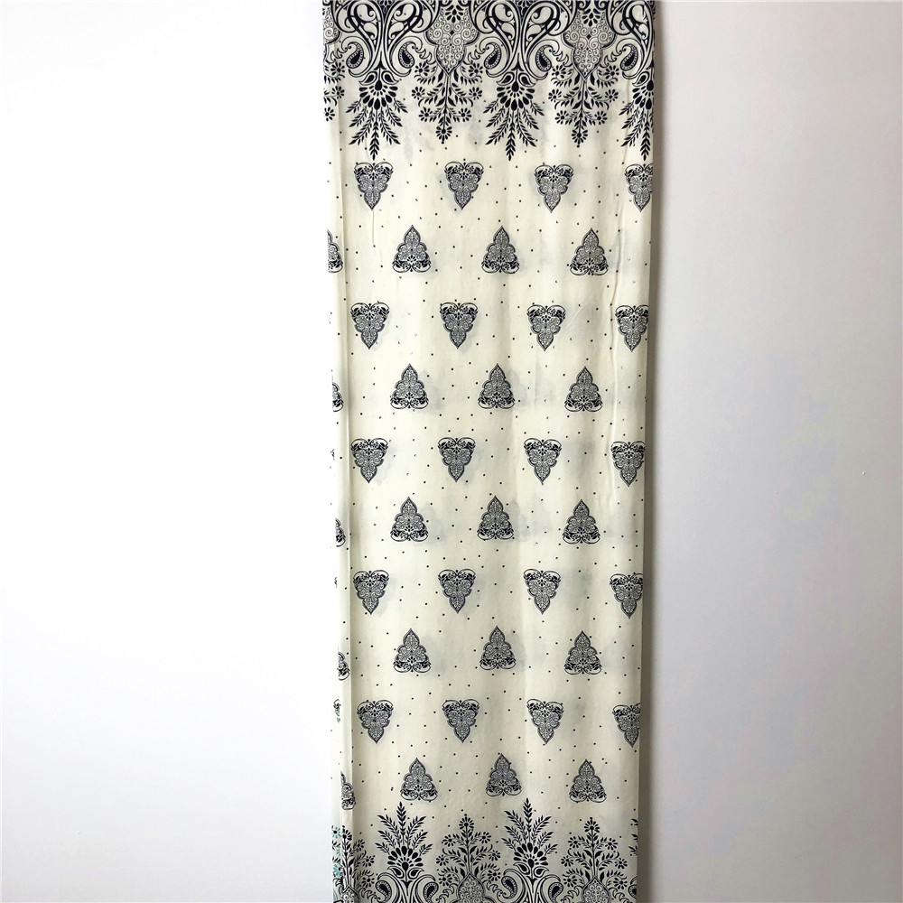 Rayon Fabric Ethnic Design
