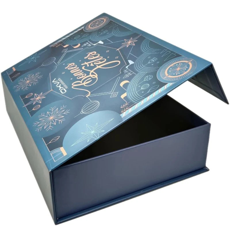 Caja de regalo de clamshell, caja de embalaje de libros, cajas cosméticas de productos electrónicos al por mayor de lujo personalizado logotipo impreso personalizado