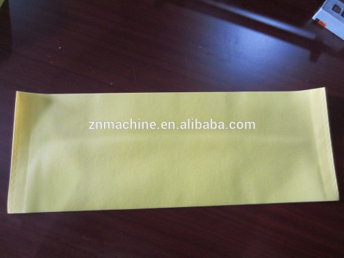 Non woven bag roll cutting and ultrasonic sewing inline machine