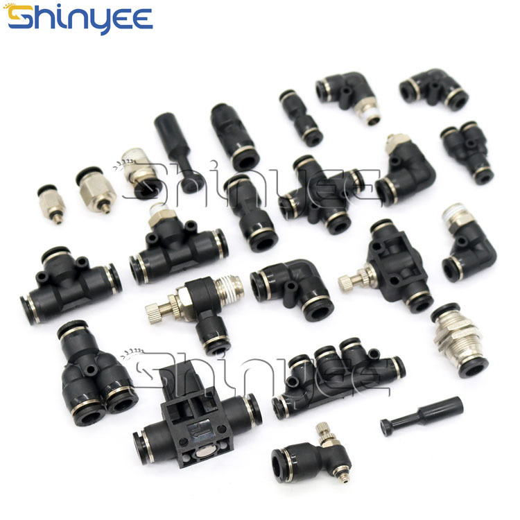 SHINYEEPNEUMATIC Bulk Accessories: Wholesale Push to Connect Plastic Unions, Pneumatic Connectors, and Pipe Fittings