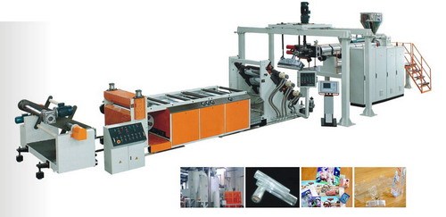 Transparent PVC film extrudering produktionslinje