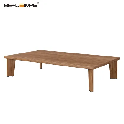 Arnold Minimalist Coffee Table in Walnut Veneer