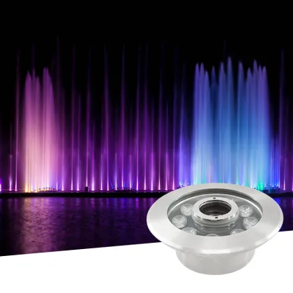Stainless Steel Ip68 Rgb Led Underwater Fountain Lights
