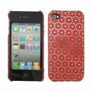 Special Flower Design Hard Cases for iPhone 4S/4G, Customized Patterns Welcomed