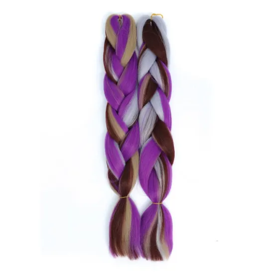 MYZYR Long Ombre Jumbo Synthetic Braiding Hair Braid K anek alon Hair Extensions Rainbow Pink Blonde Purple Crochet Braid MUMUPI