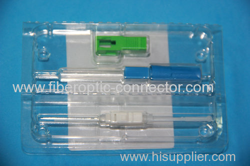 Hot Melt Jacketed Sc Apc Connector Sm With Green Boot 