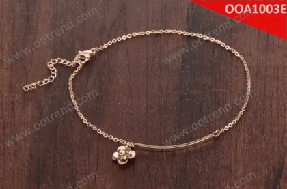 Camellia flower rose golden color anklet , hot sales balance anklet