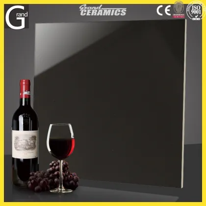 FoShan Pure Black Tiles Polished Cheap Floor Tiles