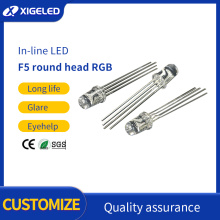 F5cabeça redonda RGB dupla temperatura de alta potência