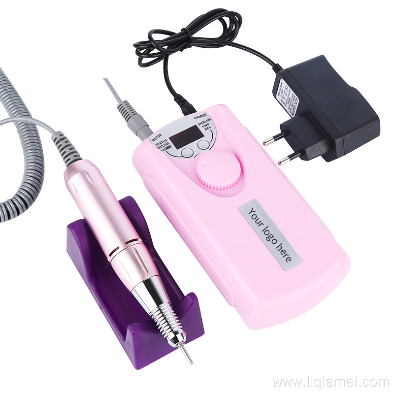 Portable personal rechargeable electric nail drill machine