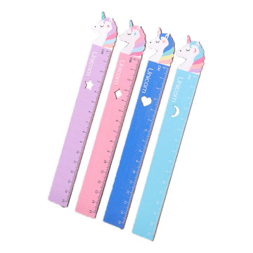 Wholesale Kawaii Colored Wooden Straight Rulers - Ponies for School