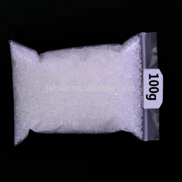 100G Italian Keratin Glue Grain Transparent White High Purity Strong Hair Extension Keratin Hair Glue In Granules