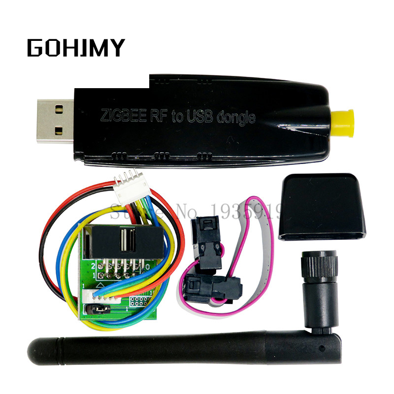ZigBee RF TO USB (CC2530 CC2531 CC2591) RF switch USB transparent serial port ZigBee data transmission equipment with debugger