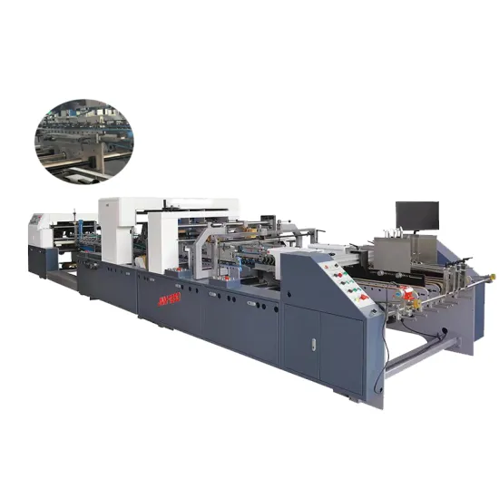 ZH Series 800/880/1000G Automatic Crash Lock Bottom Box Gluing and Folding Machine