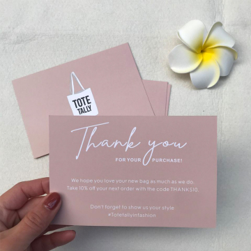 Custom Thank You Cards with Logo: Personalized Greeting Cards for Wedding Gifts and Invitations