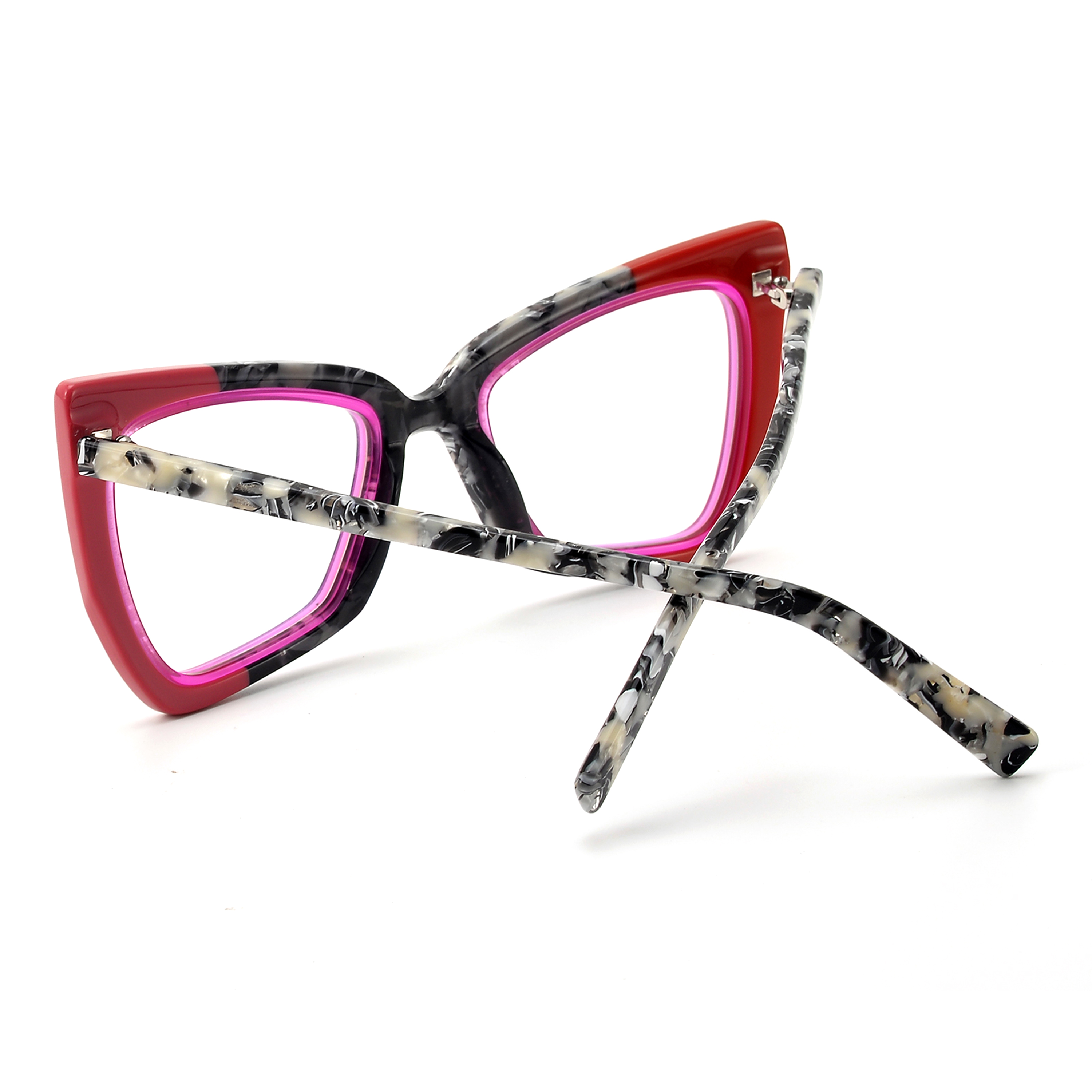 Cat Eye Large Lamination Acetate Glasses