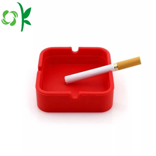 Silicone thân thiện với môi tùy chỉnh hình vuông Cigar gạt tàn