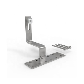 SS304 Framed Pv Module Solar Roof Hook Bracket