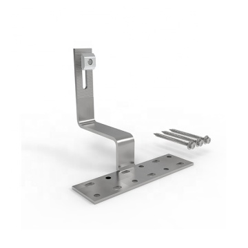 SS304 Framed Pv Module Solar Roof Hook Bracket