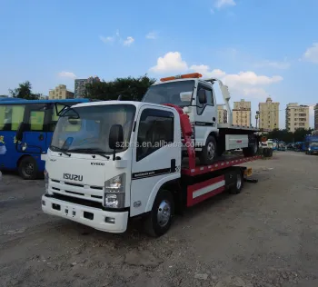 5 Tons LHD ISUZU KV600 Flatbed Tow Truck with Good Price for Sale