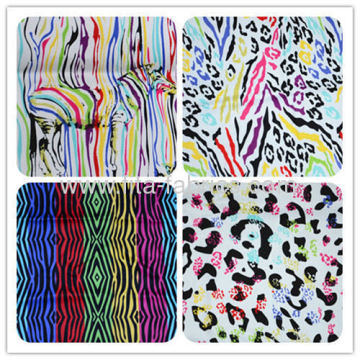 Colorful Zebra-stripe Printed Twill Fabric 