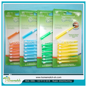 hand push style interdental brush, better than dental floss pick